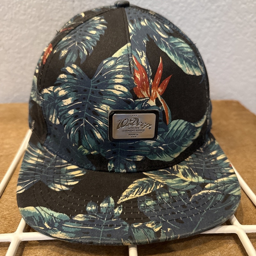 10 Deep Tropical Floral Snapback Hat 10th Division Garment Supply Streetwear Cap